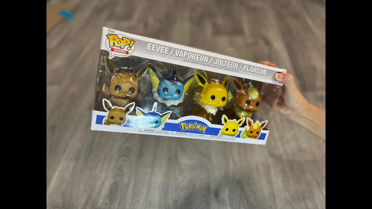 Funko Pop! Pokemon - Ultimate 4-Pack Eevee, Vaporeon, Jolteon, Flareon