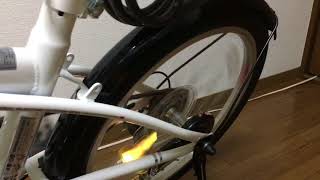 ダイソー　自転車バルブ用フラッシュライト
