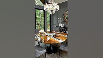 Round White Epoxy Resin Table