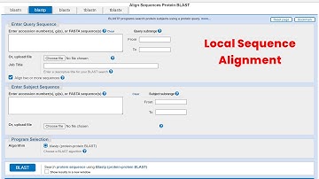 Smith-Waterman Local Sequence Alignment using NCBI BLAST #bioinformatics #ncbi #blast #sequence #bio
