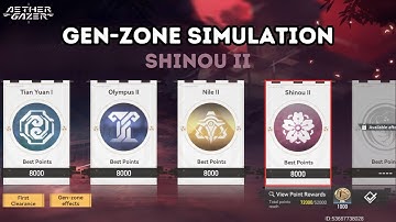 [Aether Gazer] Karasugo Imbroglio: Gen-zone Simulation - Shinou II (Max Difficulty)