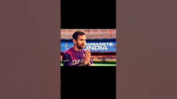 Messi Greeting Namaste India 🇮🇳 #respect #india  #football #legend #worldchampion #goat  @TBG-108