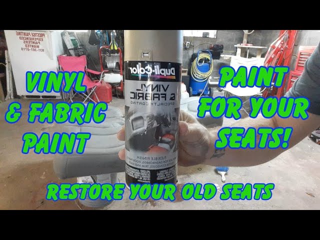 Dupli Color Vinyl and Fabric Paint - Race Seat Restoration Part 1