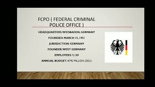 MODEL COUNTRIES FOR COMPARATIVE POLICING SYSTEM ( GERMANY )