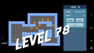 Classic Sokoban Level 78 | without UNDO | Solution 1 - 90