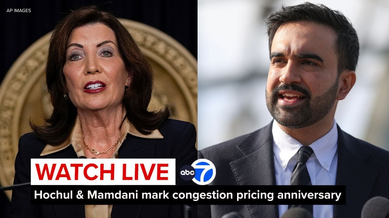 LIVE | Hochul and Mamdani mark anniversary of congestion pricing in New York City