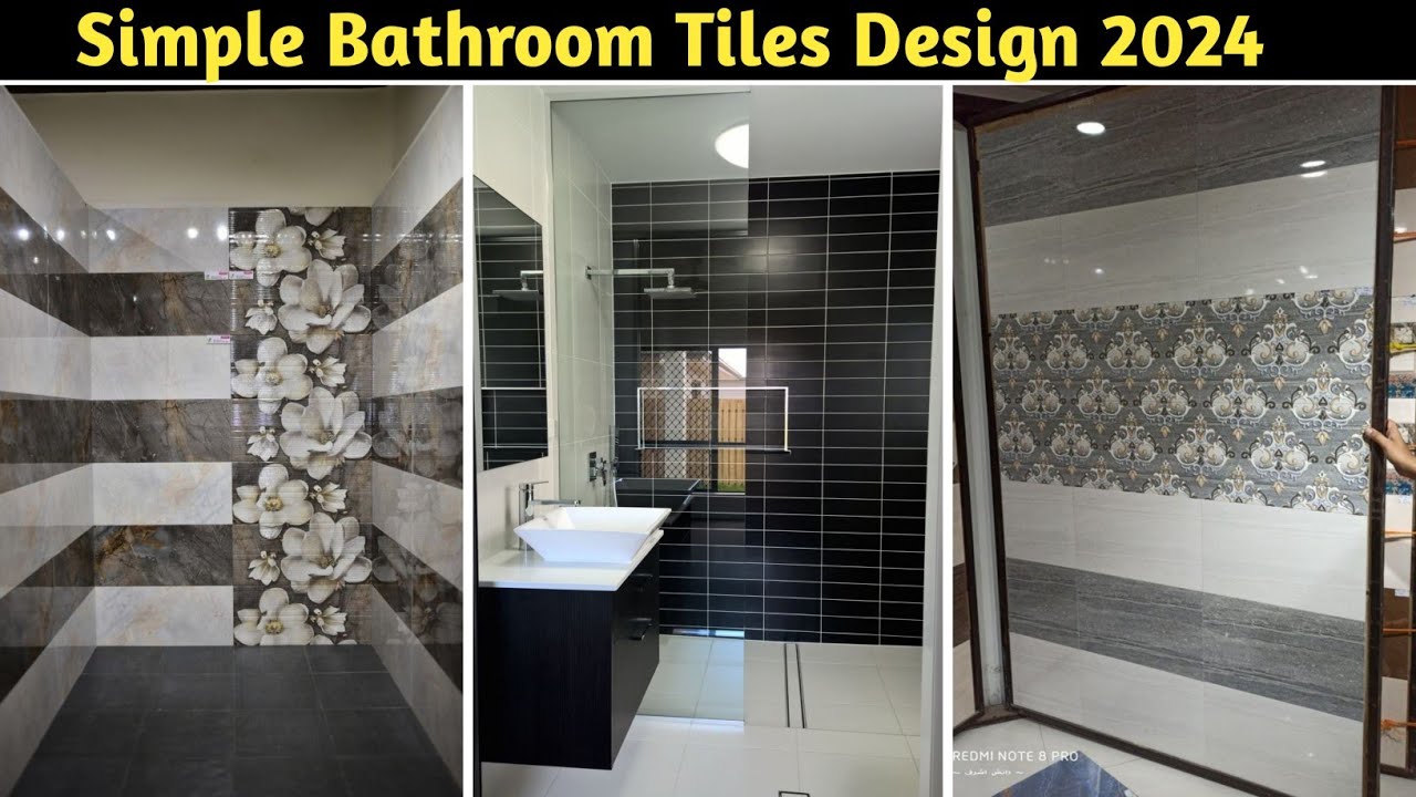 Simple Bathroom Tiles Design 2024 || Bathroom Tiles || Bathroom Wall ...