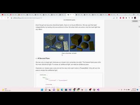 Tutorial Unity Catlikecoding : Rendering 5 Multiple Lights