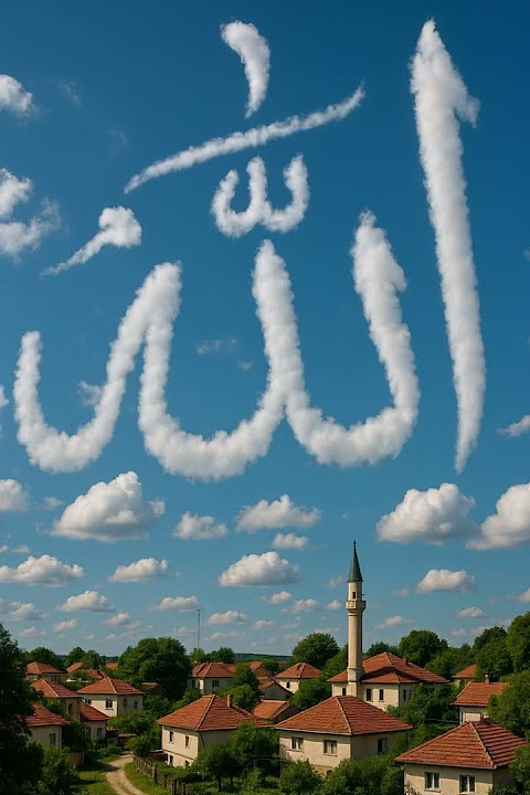 Awan berbentuk lafadz Allah