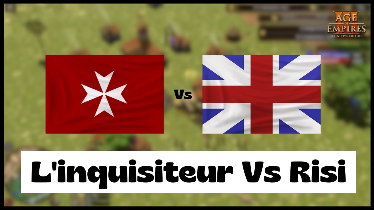 Age of Empires 3- Malta Vs Brits | L'inquisiteur Vs Risi | Aoe3 DE | 1v1 Pro Game | 4K