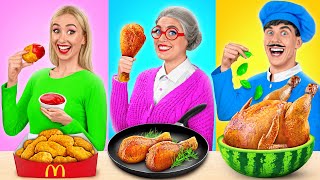Défi De Cuisine Moi vs Grand-Mère | Trucs et Astuces de Cuisine par Mega DO Challenge