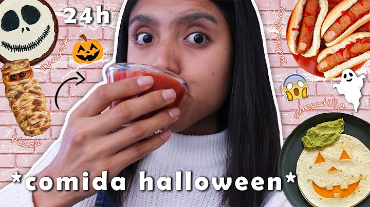 COMIENDO SÓLO COMIDA DE HALLOWEEN POR UN DÍA | Alessandra Ccora