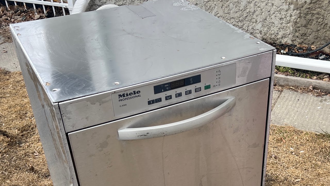 Miele commercial dishwasher is dead . YouTube