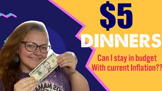 $5 MEAL IDEAS | EASY BUDGET FRIENDLY MEALS | $20 Budget for 4 MEALS!!!