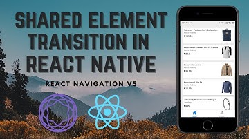 Shared Element Transition in  React Native | React Navigation V5 | Animation