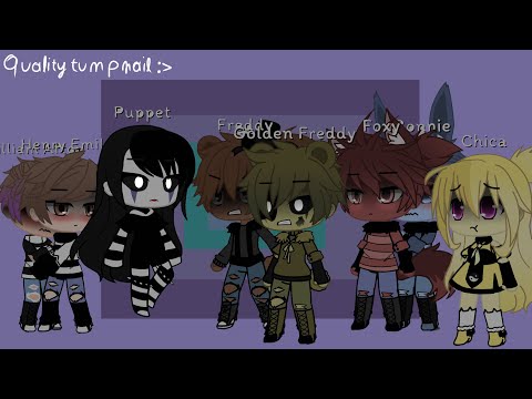 William and Henry stuck in a room with FNAF 1/The missing children for 24 hours|Part 1/3|Gacha club