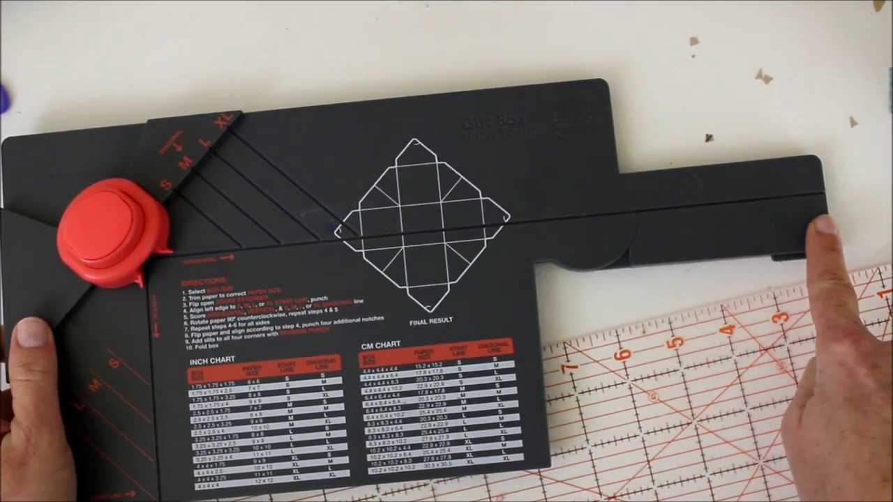 Envelope Punch Board Size Chart