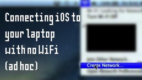 Connecting iOS to your laptop with no WiFi (ad hoc)