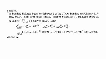 Exam LTAM exercise for November 26, 2018
