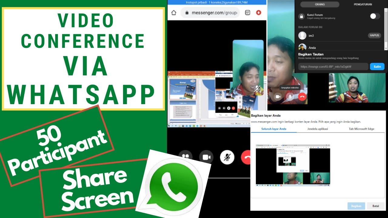 how to share screen in whatsapp video call