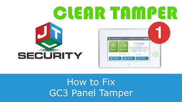 How to Clear a 2GIG-GC3 Panel Tamper Issue | JTL Security