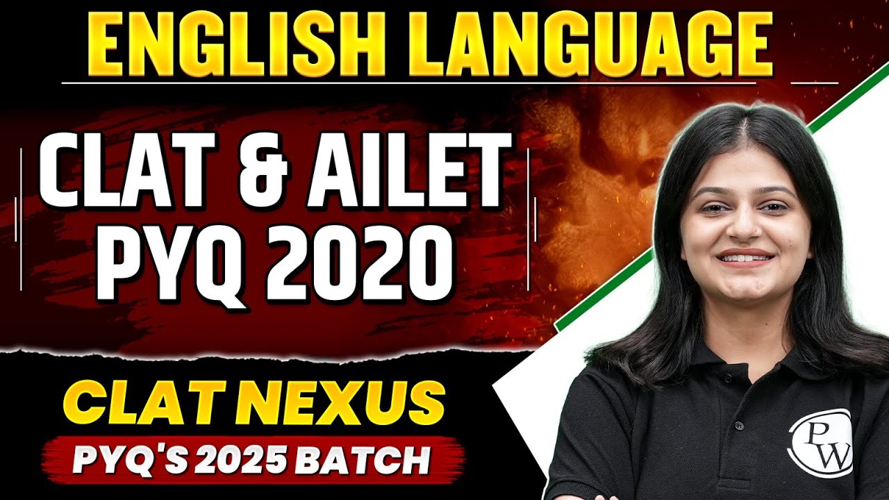 CLAT & AILET | English Language - PYQ 2020 | CLAT & AILET Previous Year Question Solved