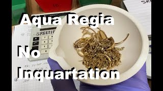 Karat GOLD in Aqua Regia No Inquartation