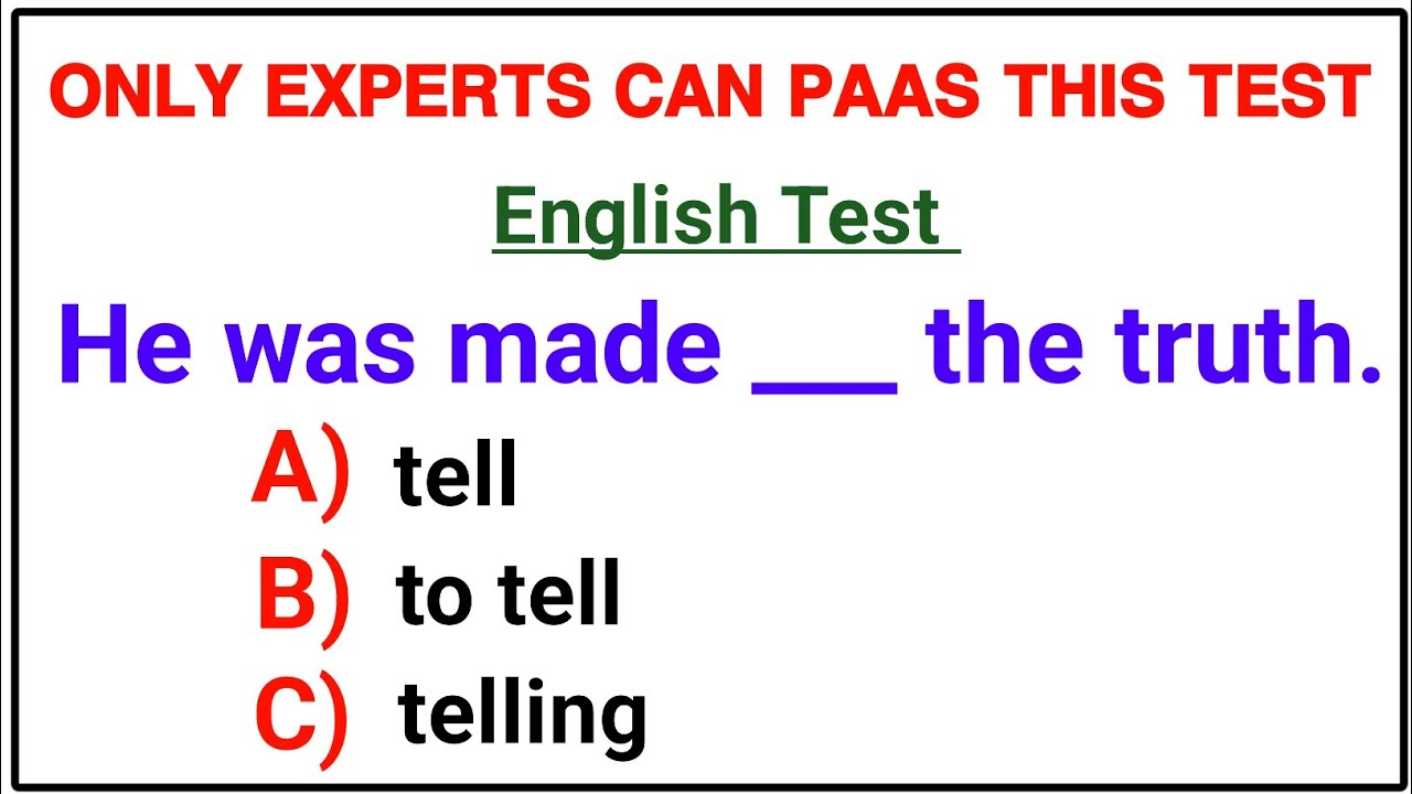 English Grammar Quiz 🌟Only 5% Can Pass This Grammar Test