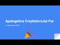 Aniversarea primului an de la fondarea grupului apologetica cretinismului pur