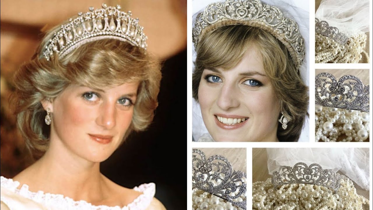 Princess Diana's Short Hairs with Tiara's and Jewellery - YouTube