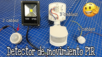 CÓMO INSTALAR 3 TIPOS DIFERENTES DE DETECTORES DE MOVIMIENTO PIR