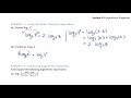 §4.5 Logarithmic Properties