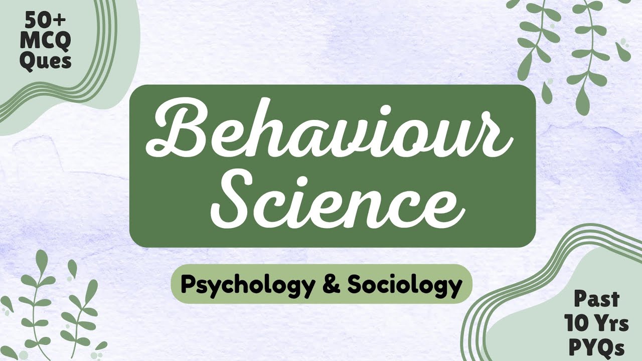 Behavioural Science 2025 | Most Important MCQs GNM 1st Year Solved Question Paper | PYQ Explained