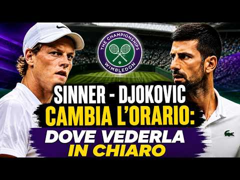 Video SINNER-DJOKOVIC: CAMBIA L'ORARIO DELLA SEMIFINALE. DOVE VEDERLA IN CHIARO