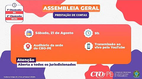 Qual é o papel da Assembleia Geral?