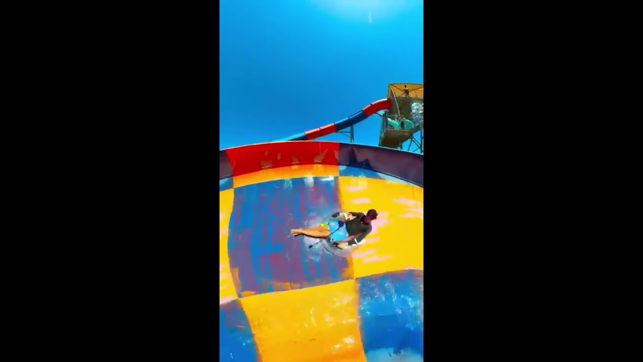 I Got Stuck On This Bowl Water Slide At Hawaiian Falls Mansfield Waterpark Shorts