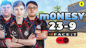 CS2 POV | m0NESY FACEIT Ranked (Mirage) with HeavyGod, malbsMd 23-9