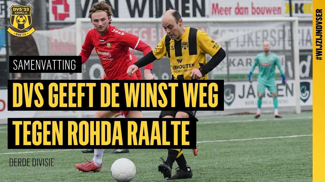 DVS GEEFT DE WINST WEG TEGEN ROHDA | Samenvatting - Derde Divisie