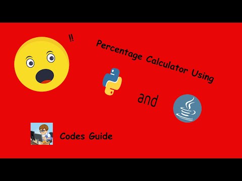 Creating Percentage Calculator Using Java and Python