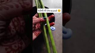 पड़ोसी के Demand पर 😊 #love #shortvideo #trendingshorts #song #recepie #drumsticks