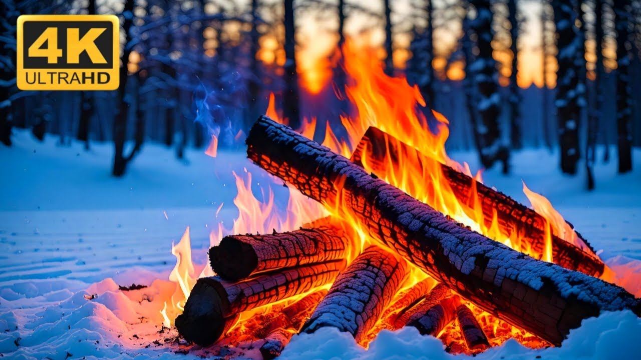 🔥 AMBIENT GLOW FIREPLACE (NO MUSIC) with ENDLESS FIRELIGHT with ASMR CRACKLING for QUIET MOMENTS