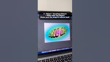 Y2K - How to wrap text in Illustrator! 🪄✨ #graphicdesigner #freelancedesigner #3d #design #y2k