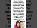 Zooey Deschanel Wishes Fiancé Jonathan Scott a Happy 48th Birthday. #shorts