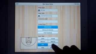 Basketball Stat Tracker HD (iPad) - How to add a new game screenshot 5