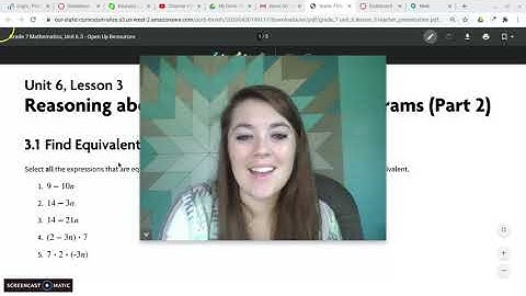 Week 3 7th Xcel 7.6.3 Reasoning about Contexts with Tape Diagrams