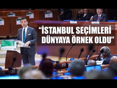 İmamoğlu Strasburg’da konuştu;