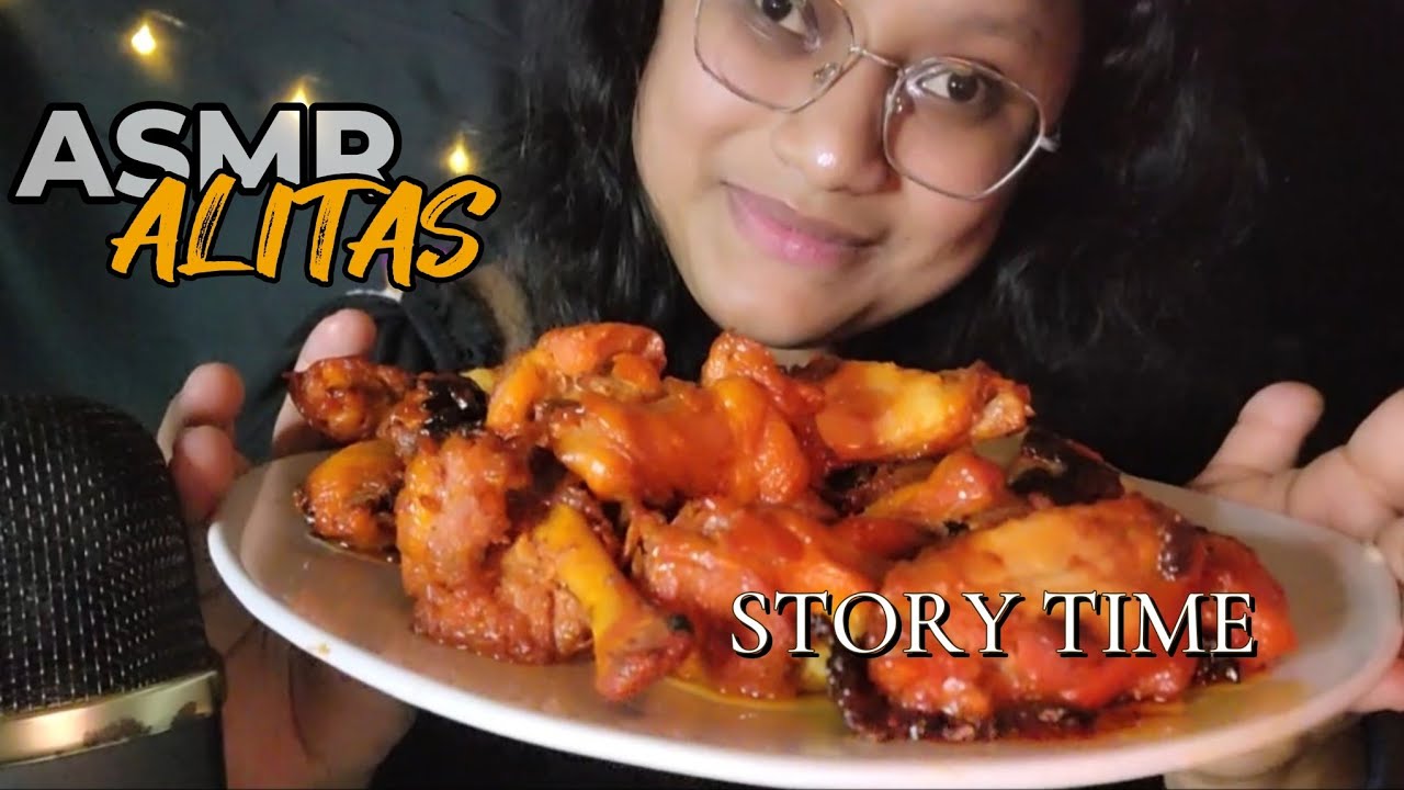 ASMR COMIENDO ALITAS DE POLLO