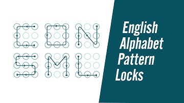 wow!! A to Z English Alphabets using android pattern lock