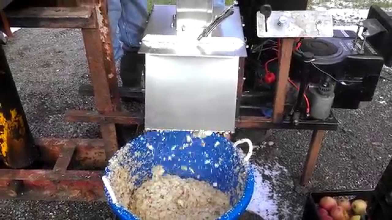 Grinding Apples with Hammer Mill 1 YouTube
