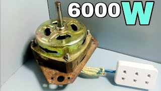 how to turn washing machine motor into the high power generator  free electricity new 2021